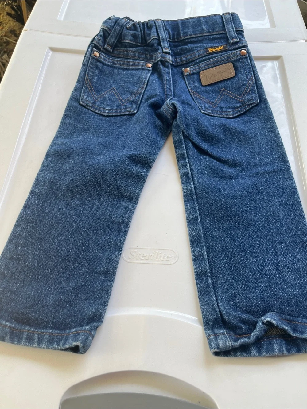 Wrangler toddler size 3 Dark Blue Bootcut Jeans